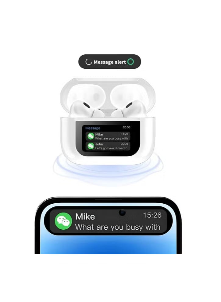 Truly Wireless Earbuds with built-in LCD Touchscreen ANC, ENC, Music