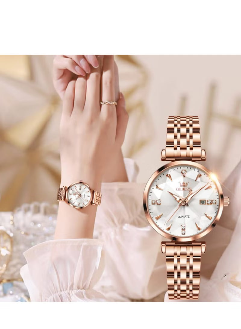 Watches for Women Stainless Steel Quartz Water Resistant Analog Watch 5536