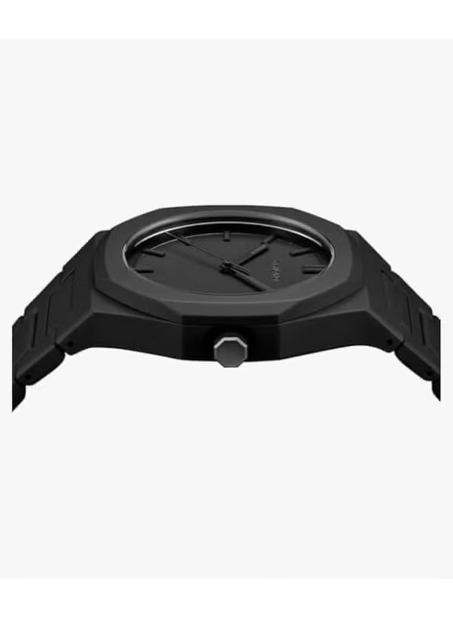Aura Men's Watch with Arabic Numerals Matte Black Minimalist Analog Watch Trending Wrist watch Black