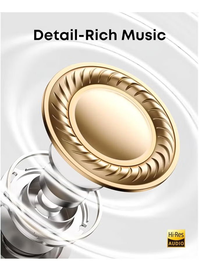 Q30 Hybrid Active Noise Cancelling Headphones with Multiple Modes, Hi-Res Sound, 50H Playtime, Fast Charge, Soft Earcups, Bluetooth Headphones, Travel White