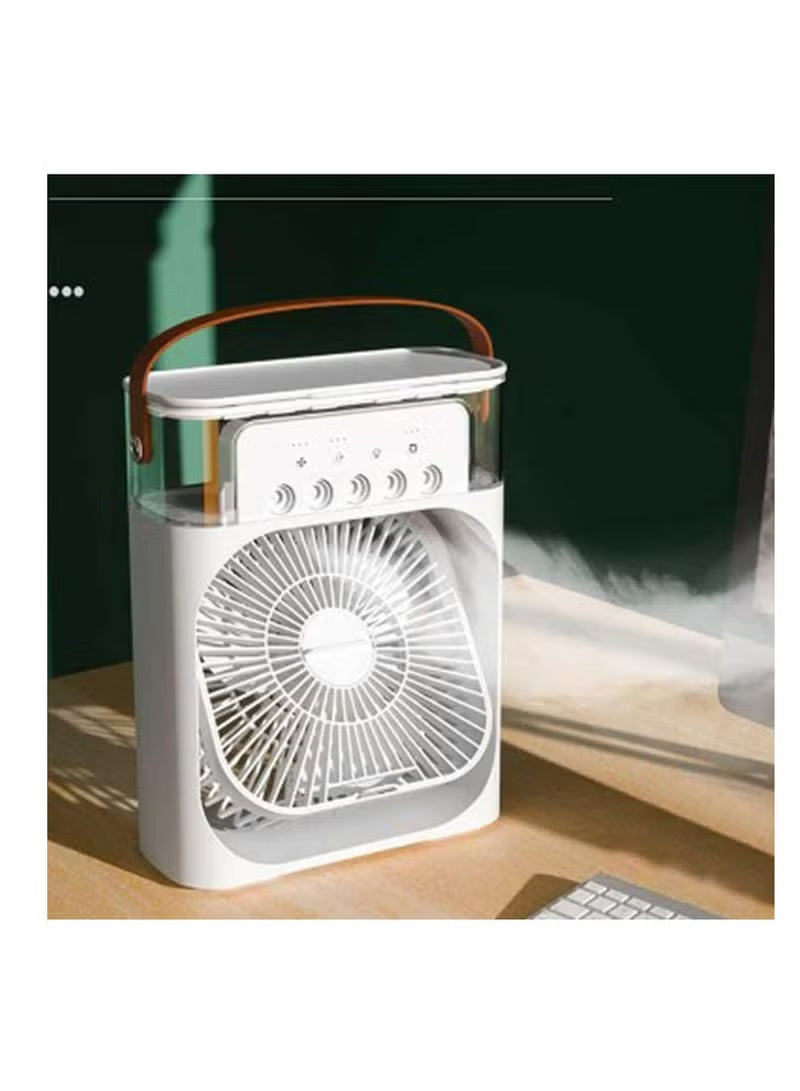 Water Mist Spray Fan, 600ML Water Capacity Misting Fan USB Desktop Humidification Cooling Fan Desk Fan with Mist Spray Portable Misting Fan Water Cooled Fan for Home Office Camping