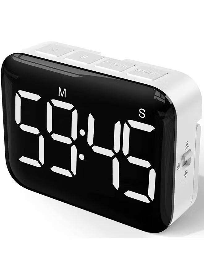 Digital Kitchen Timer - Magnetic Countdown Count Up Timer with Large LED Display, 2 Brightness, Loud Volume, Easy for Cooking and for Kids Teachers and Seniors to Use