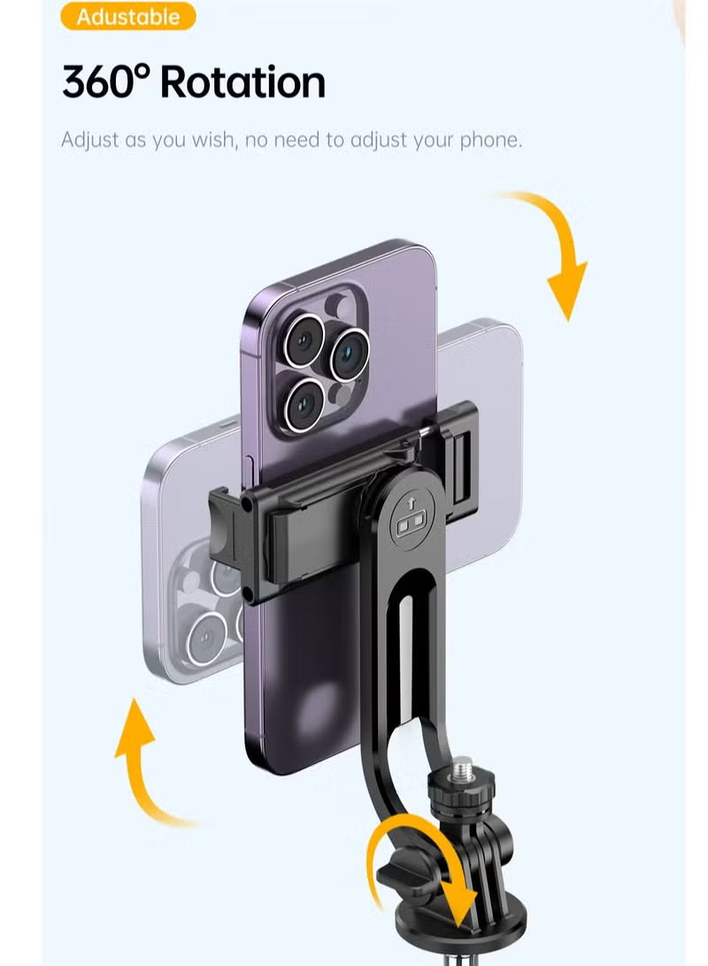 170cm Phone Tripod Selfie Stick, All-in-1 Phone Tripod Stand with Remote,Portable,Lightweight Tripod for for Selfies/Live/Video Recording/Travel-Black