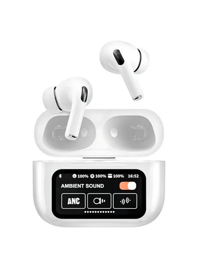 Truly Wireless Earbuds with built-in LCD Touchscreen ANC, ENC, Music