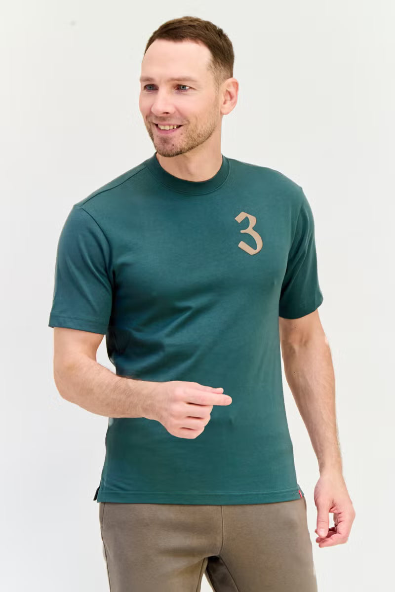Men Sportswear Fit Short Sleeve Outdoor T-Shirt, Green