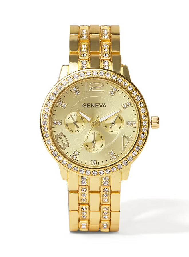 Women's Water Resistant Stainless Steel Analog Watch AWNTG-01-W0011 - 37 mm